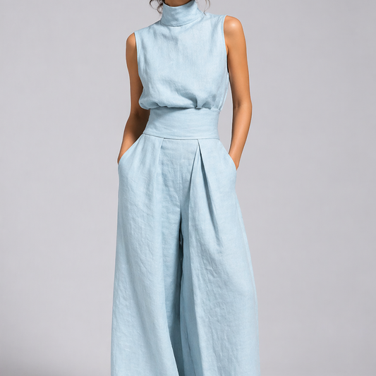 Valencia Linen Two-Piece Set