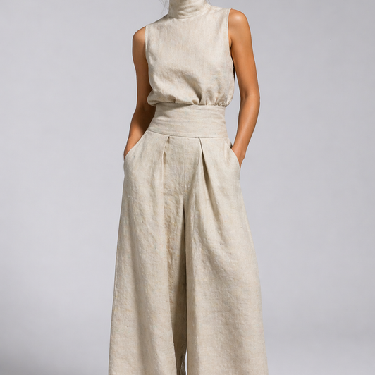 Valencia Linen Two-Piece Set