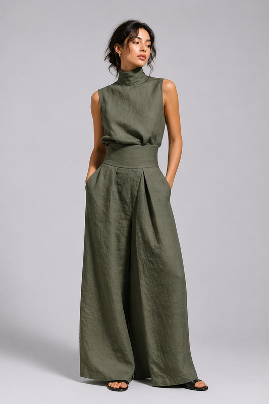 Valencia Linen Two-Piece Set