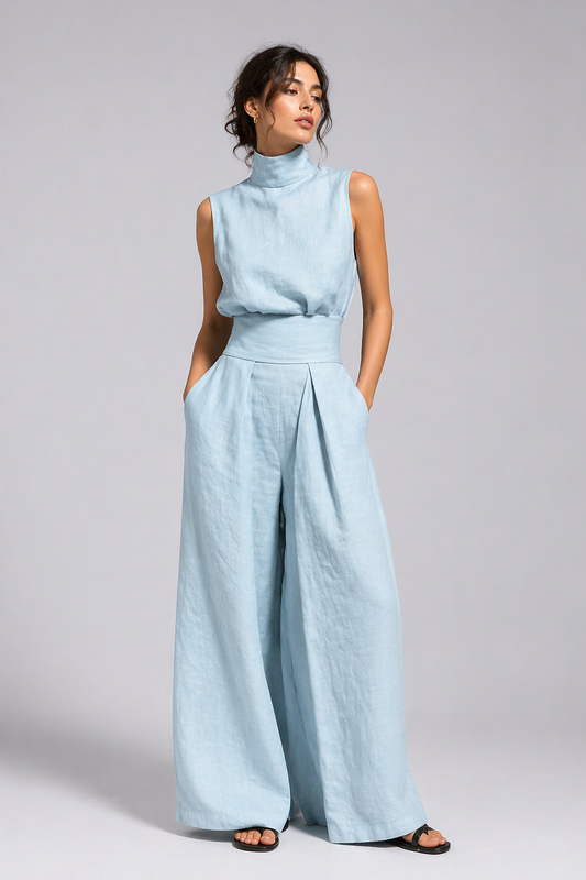 Valencia Linen Two-Piece Set