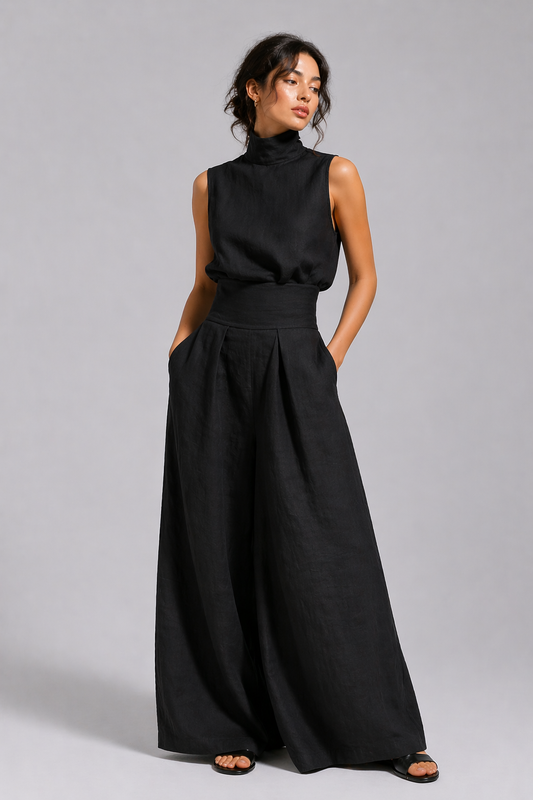 Valencia Linen Two-Piece Set