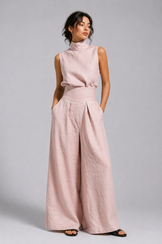 Valencia Linen Two-Piece Set