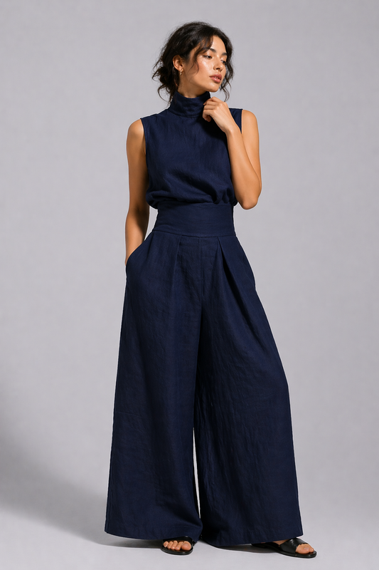 Valencia Linen Two-Piece Set