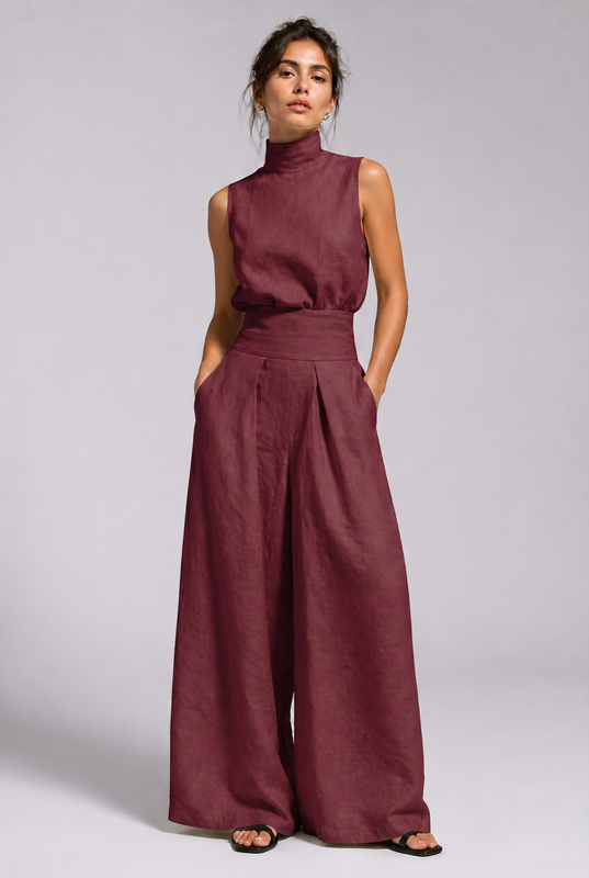 Valencia Linen Two-Piece Set